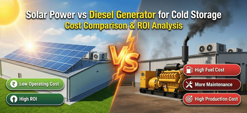 Solar Power Vs Diesel Generator For Cold Storage: What’s Smarter For MSMEs In India ? 