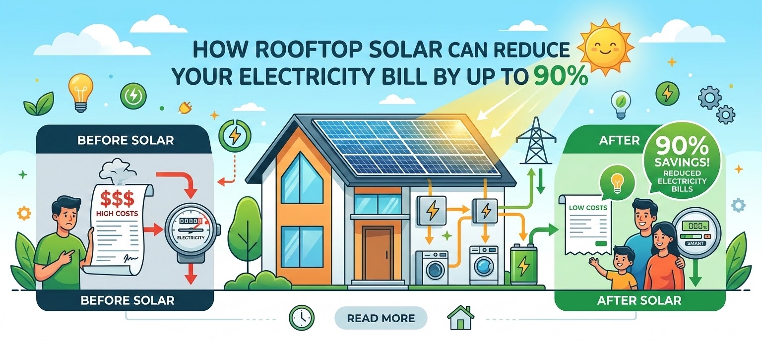 How Rooftop Solar Can Reduce Your Electricity Bill By Up To 90%