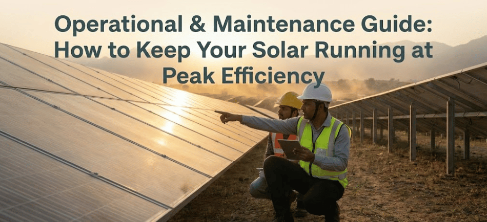 Operational & Maintenance Guide: How to Keep Your Solar Running at Peak Efficiency 
