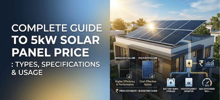 Complete Guide to 5kW Solar Panel Price : Types, Specifications & Usage