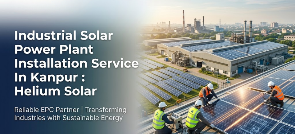 Industrial Solar Power Plant Installation Service In Knapur :Helium Solar