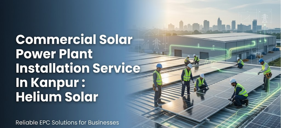 Commercial Solar Power Plant Installation Service In Kanpur :Helium Solar 