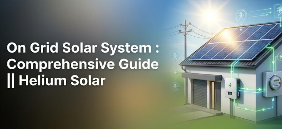 On grid solar system : Comprehensive Guide || Helium Solar