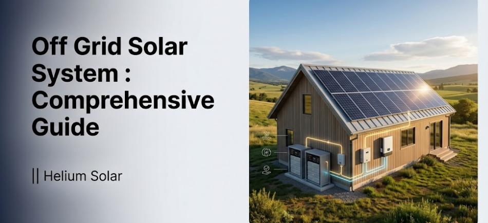 Off grid solar system : Comprehensive Guide || Helium Solar
