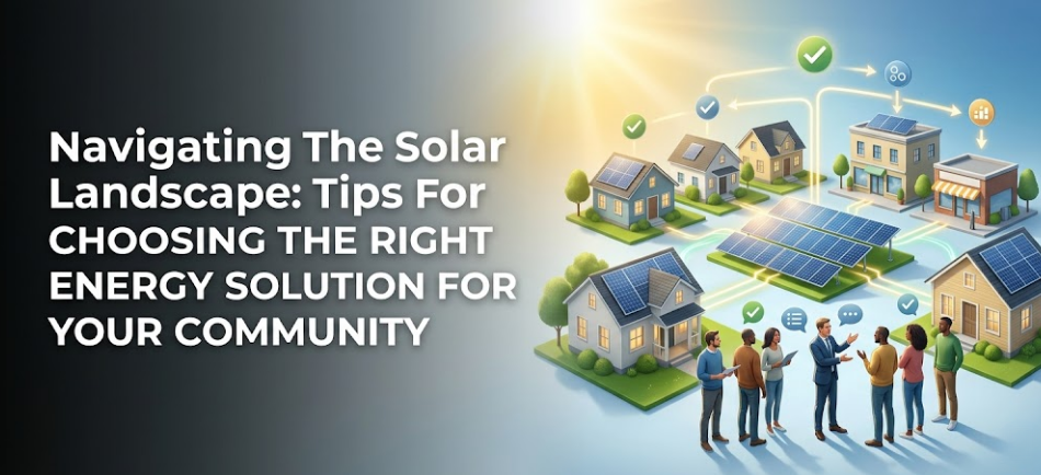 Navigating the Solar Landscape: Tips for Choosing the Right Solar Energy Solution for Your Community