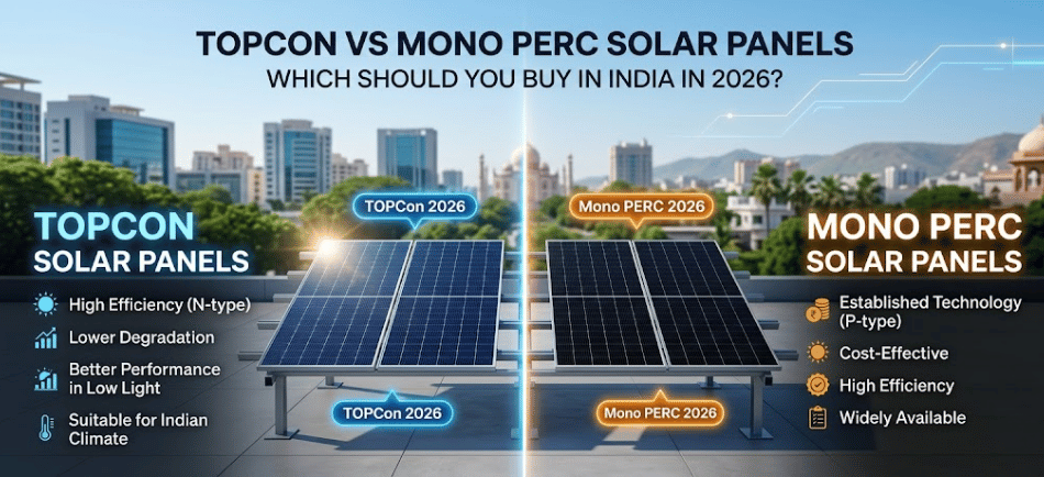 TOPCon Vs Mono PERC Solar Panels: Which Should You Buy In India In 2026?