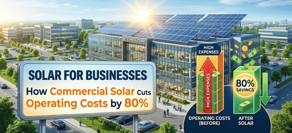 Solar for Businesses: How Commercial Solar Cuts Operating Costs by 80%