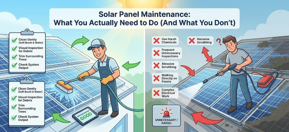 Solar Panel Maintenance: What You Actually Need to Do (And What You Don't)