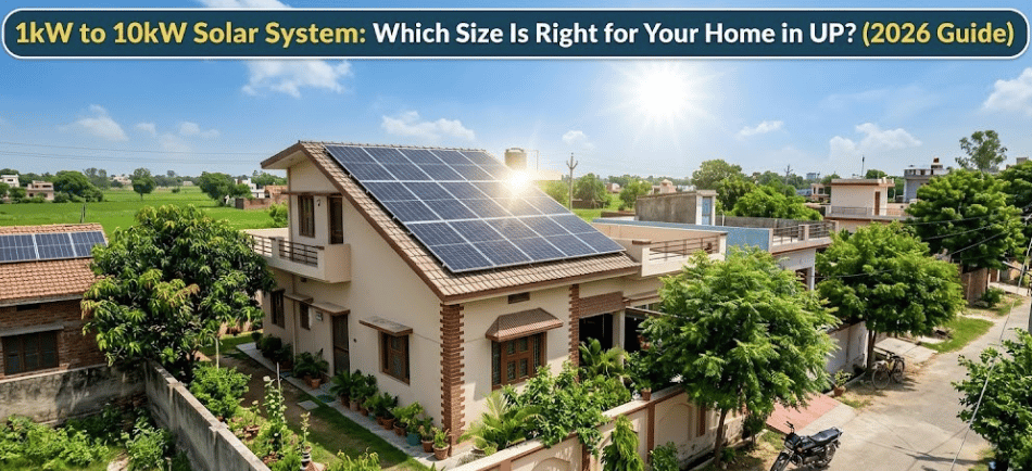 1kW to 10kW Solar System: Which Size Is Right for Your Home in UP? (2026 Guide)